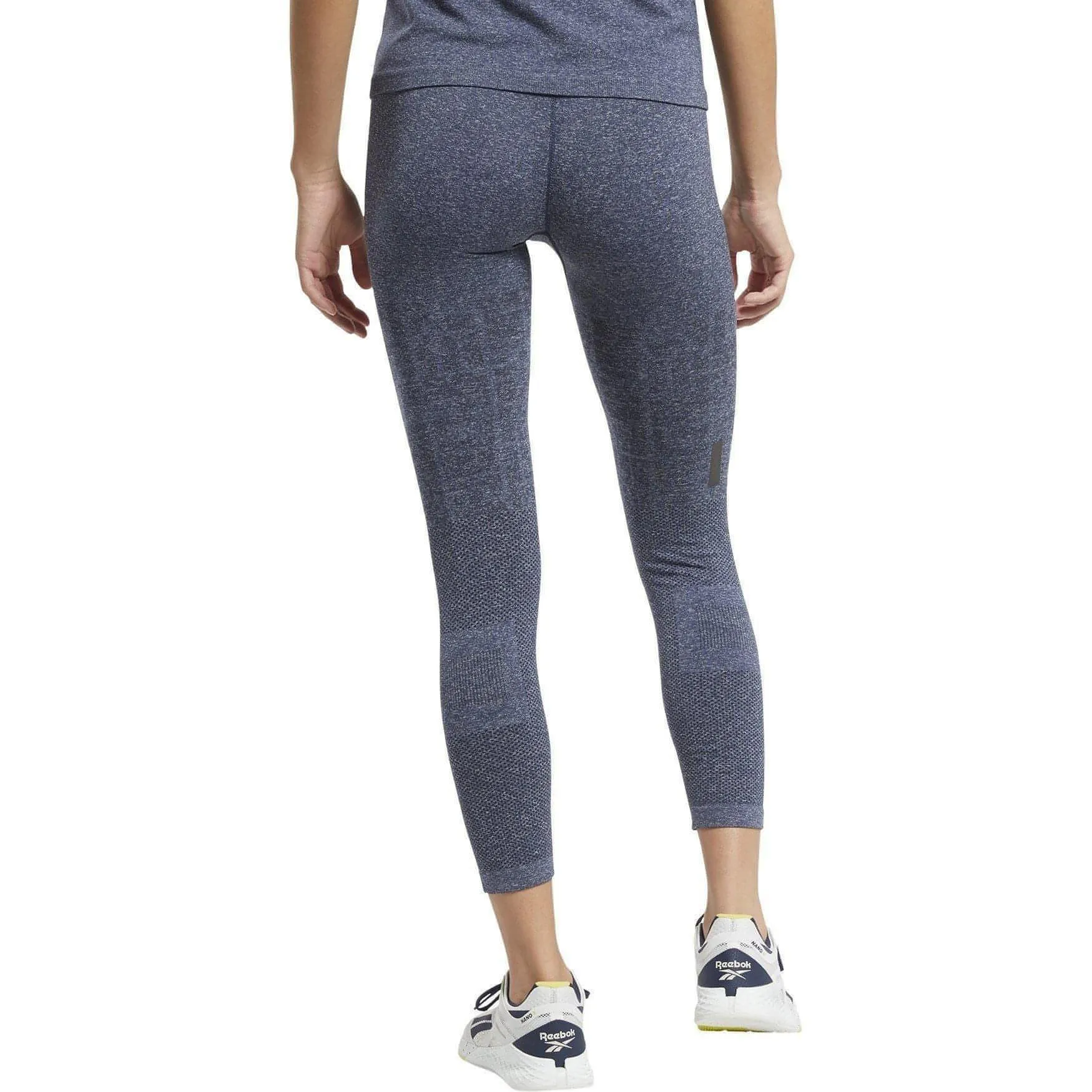 Reebok United By Fitness MYOKNIT Seamless Womens 7/8 Training Tights - Navy