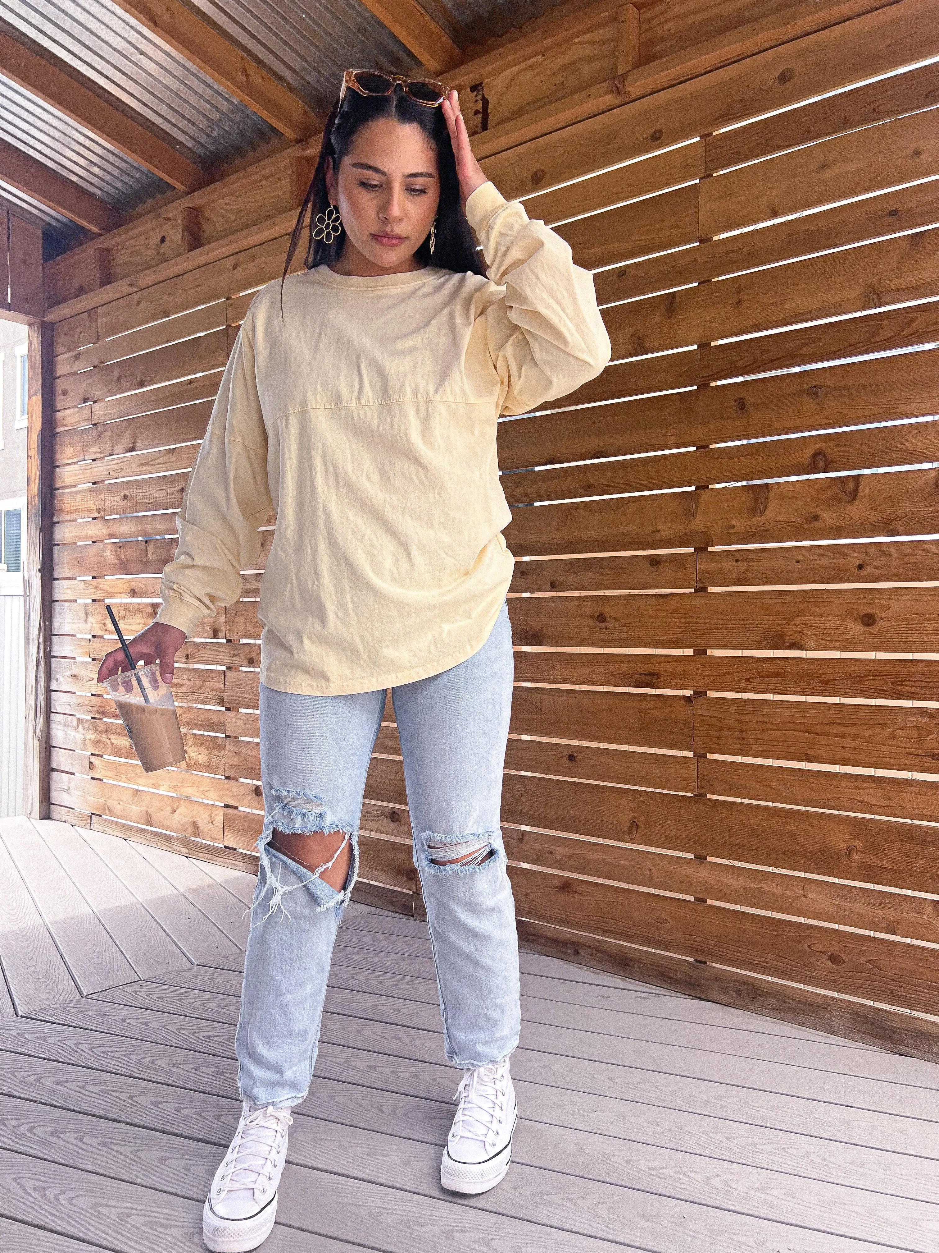 rise & shine lightweight sweater