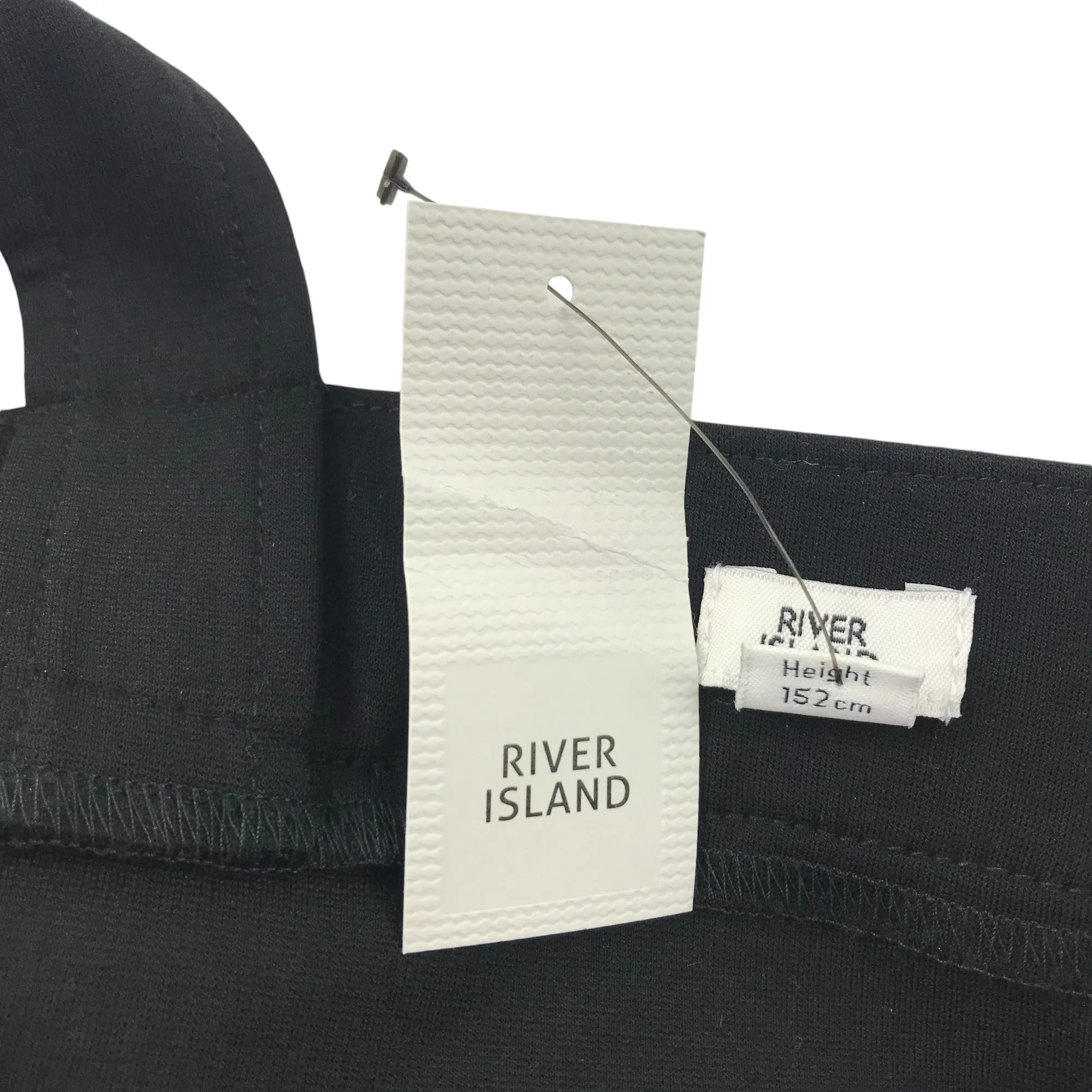 River Island dress 11-12 years black pinafore style