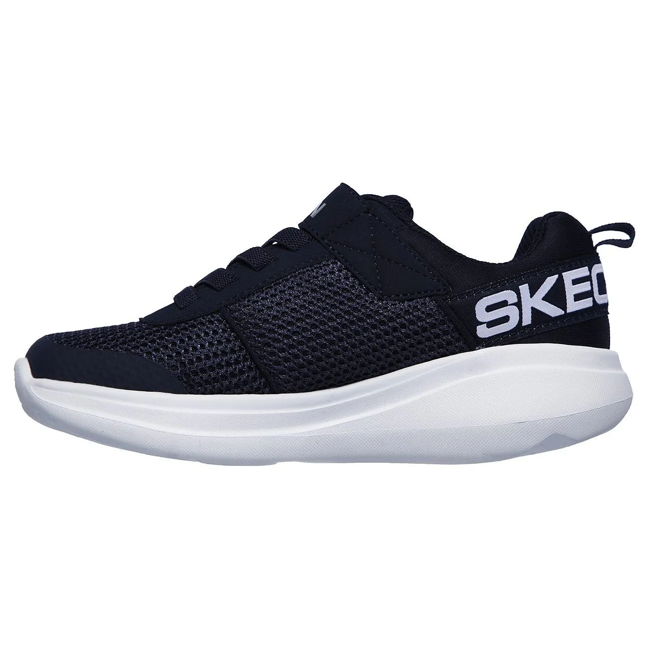 Skechers 97875N Go Run Fast Tharo Boys Navy Rip-Tape Fastening Trainers