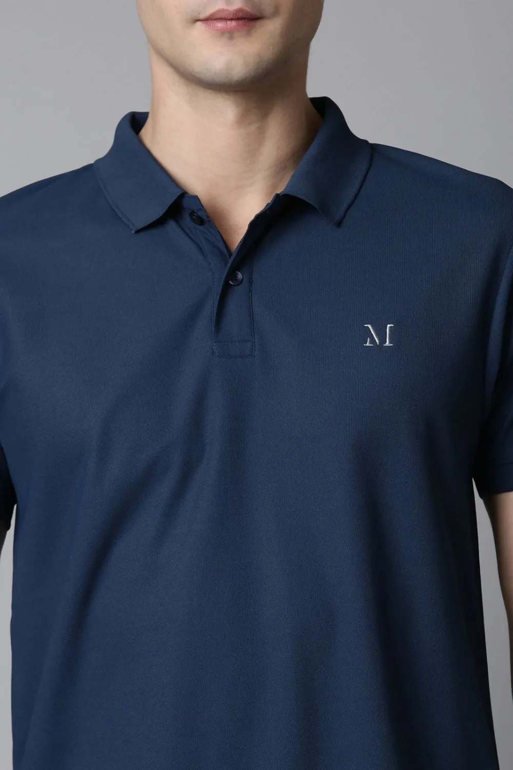 Smart tech polo - Teal Navy