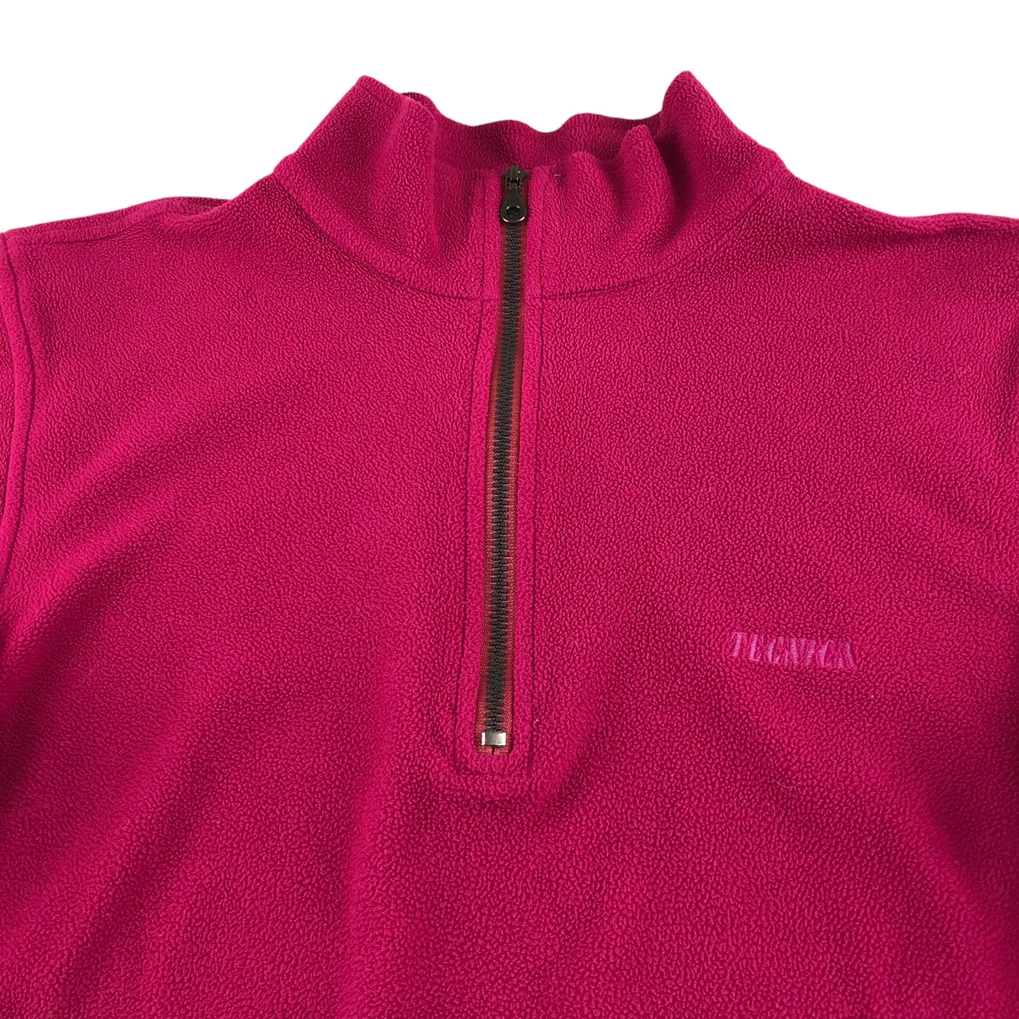 Tecnica fleece women's S pink plain pull-over