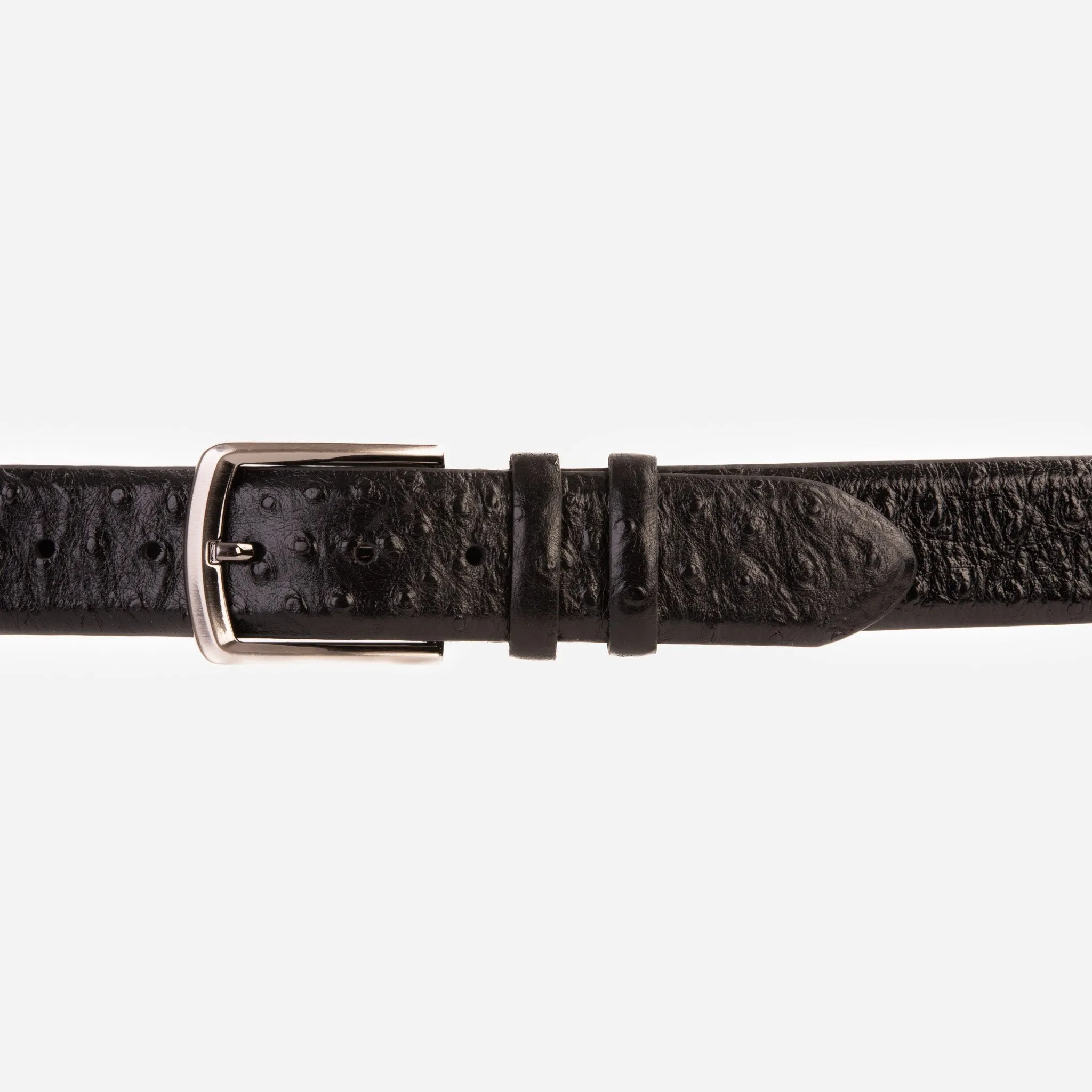 The Johannesburg Black Leather Belt