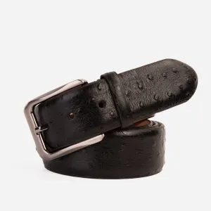 The Johannesburg Black Leather Belt