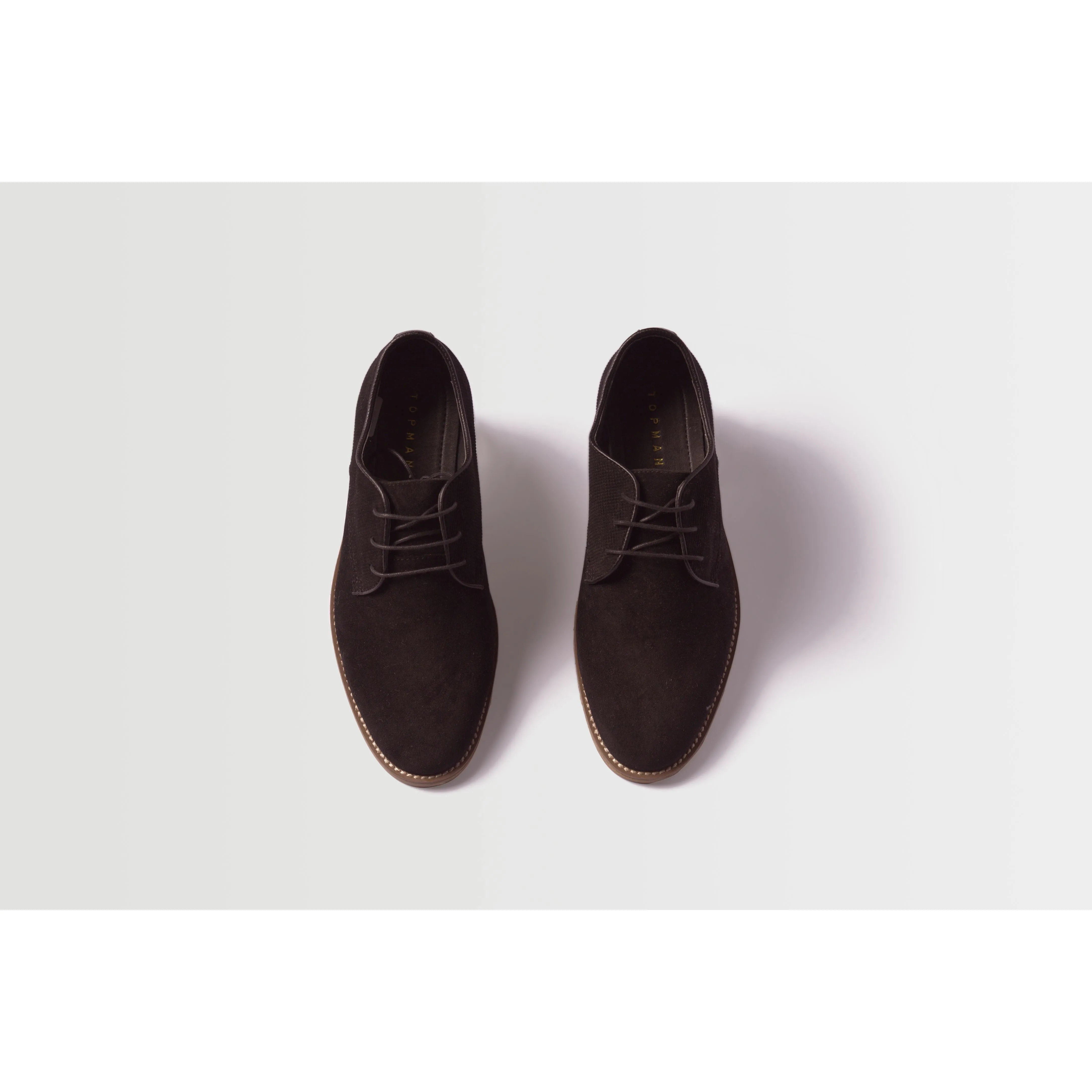 Topman Men's Spark Black Suede Dress Shoes