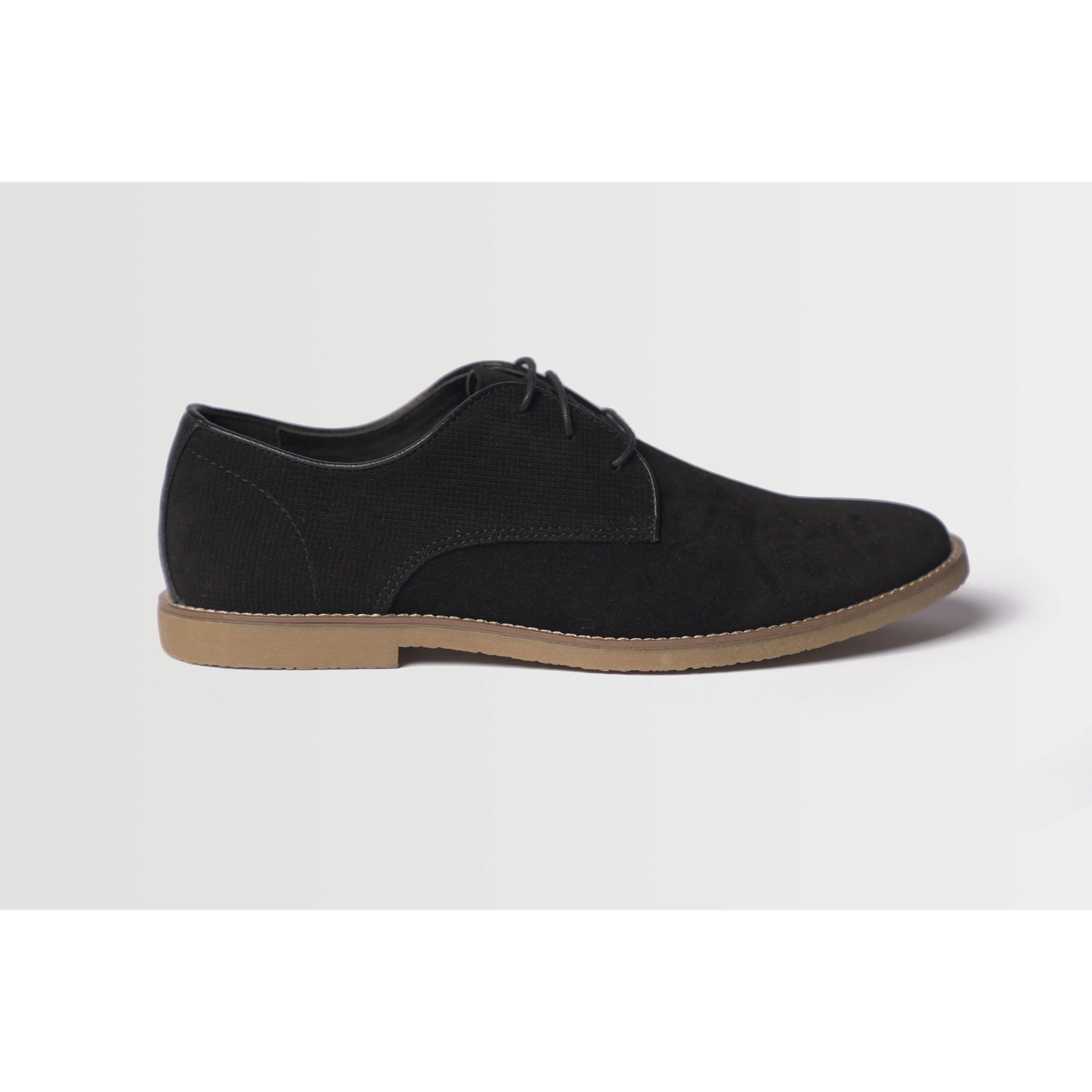 Topman Men's Spark Black Suede Dress Shoes