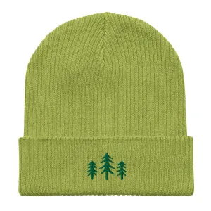 Trees Embroidered Beanie