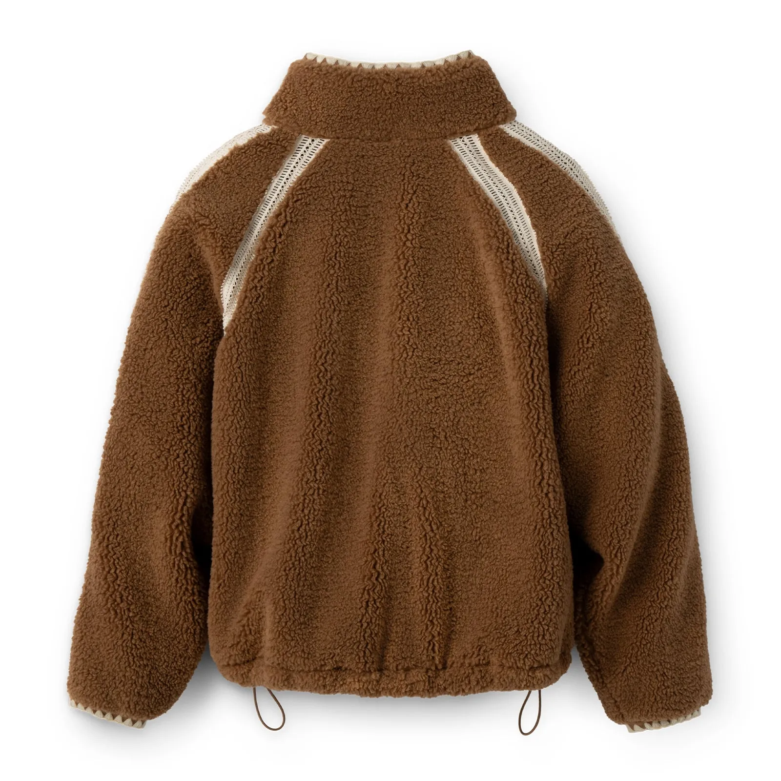 UGG® Nikia Crochet UGGfluff Jacket (Women) - Chestnut