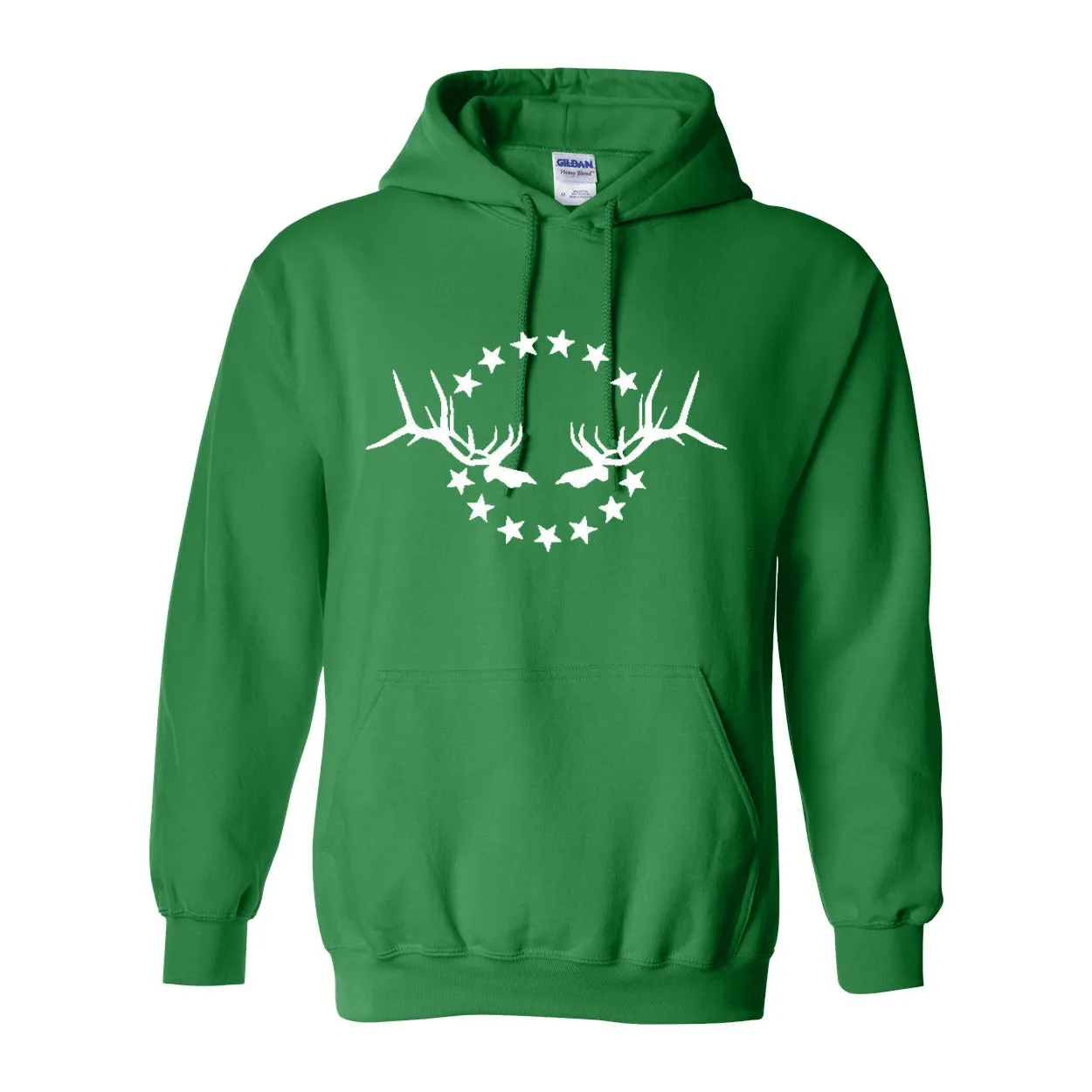 Unisex Hooded Sweatshirt: Simple White Logo