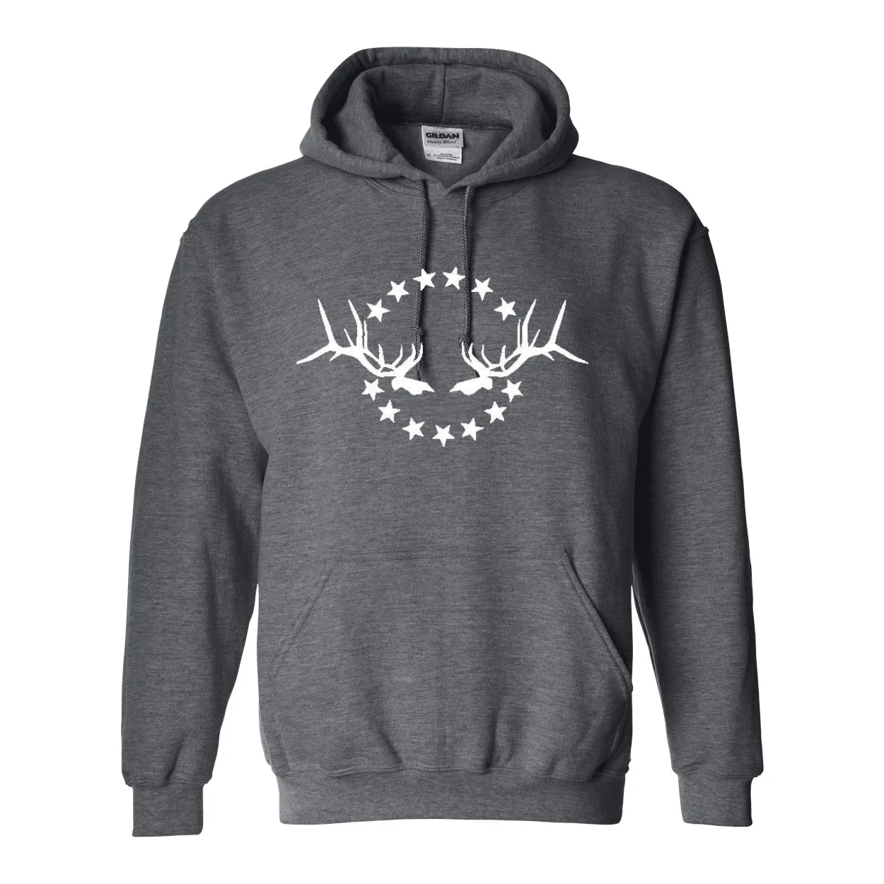 Unisex Hooded Sweatshirt: Simple White Logo