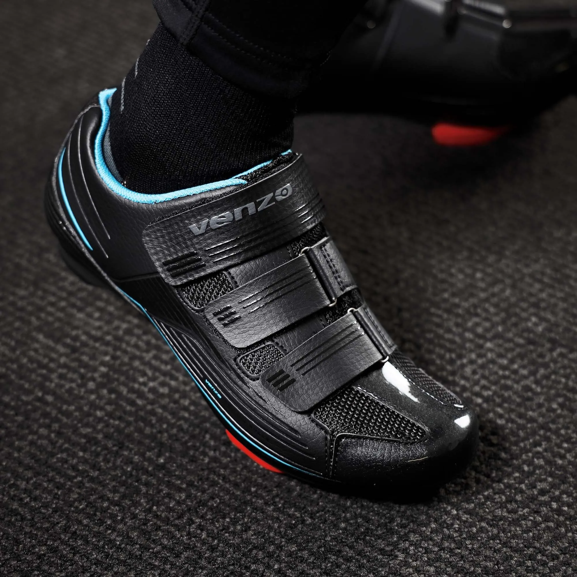 Venzo Bike Bicycle Women's Road Cycling Riding Shoes - Compatible with Peloton LOOK Delta & for Shimano SPD-SL - Perfect for Indoor Road Racing & Indoor Exercise Bikes 38