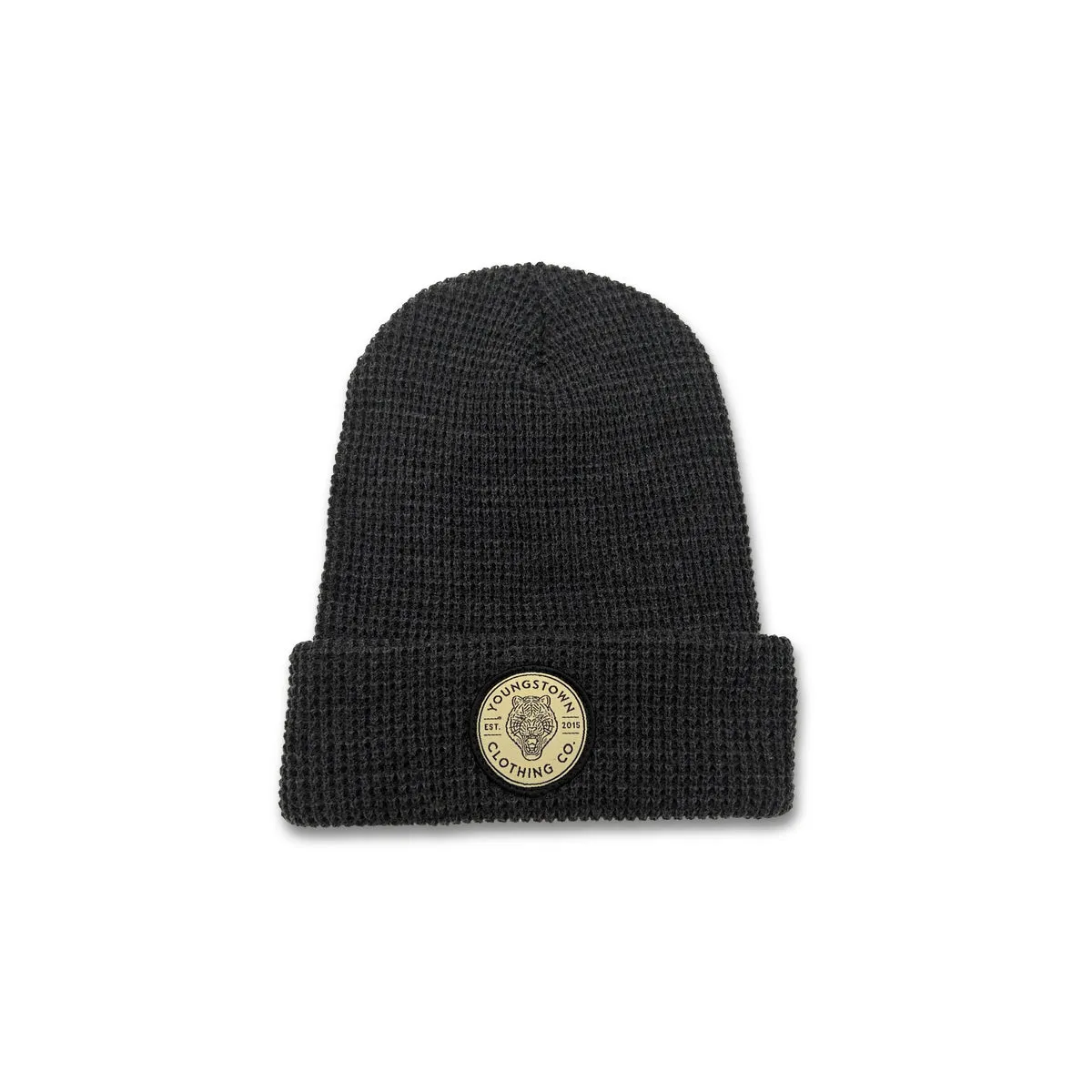 Waffle Knit YCC Patch Beanie