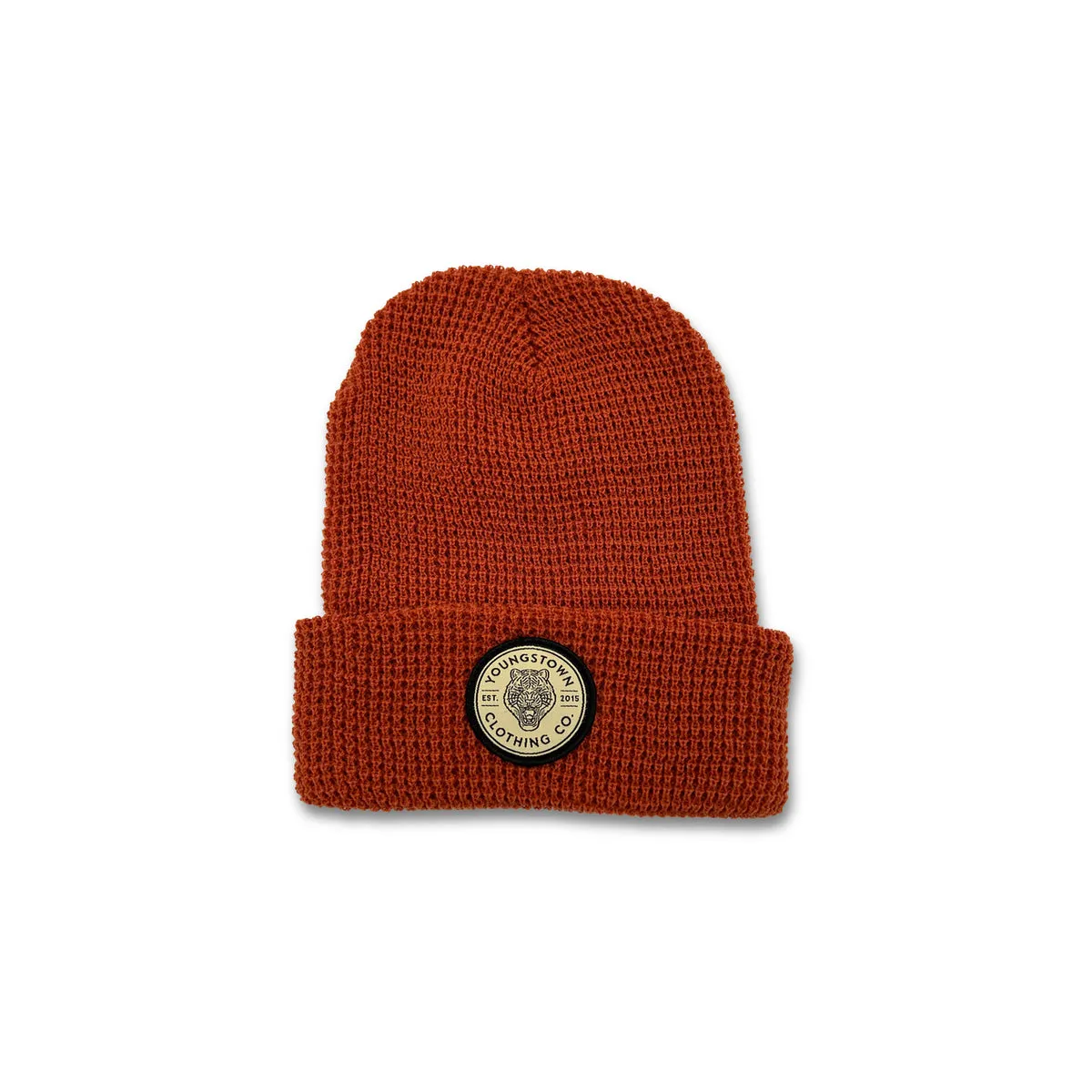 Waffle Knit YCC Patch Beanie