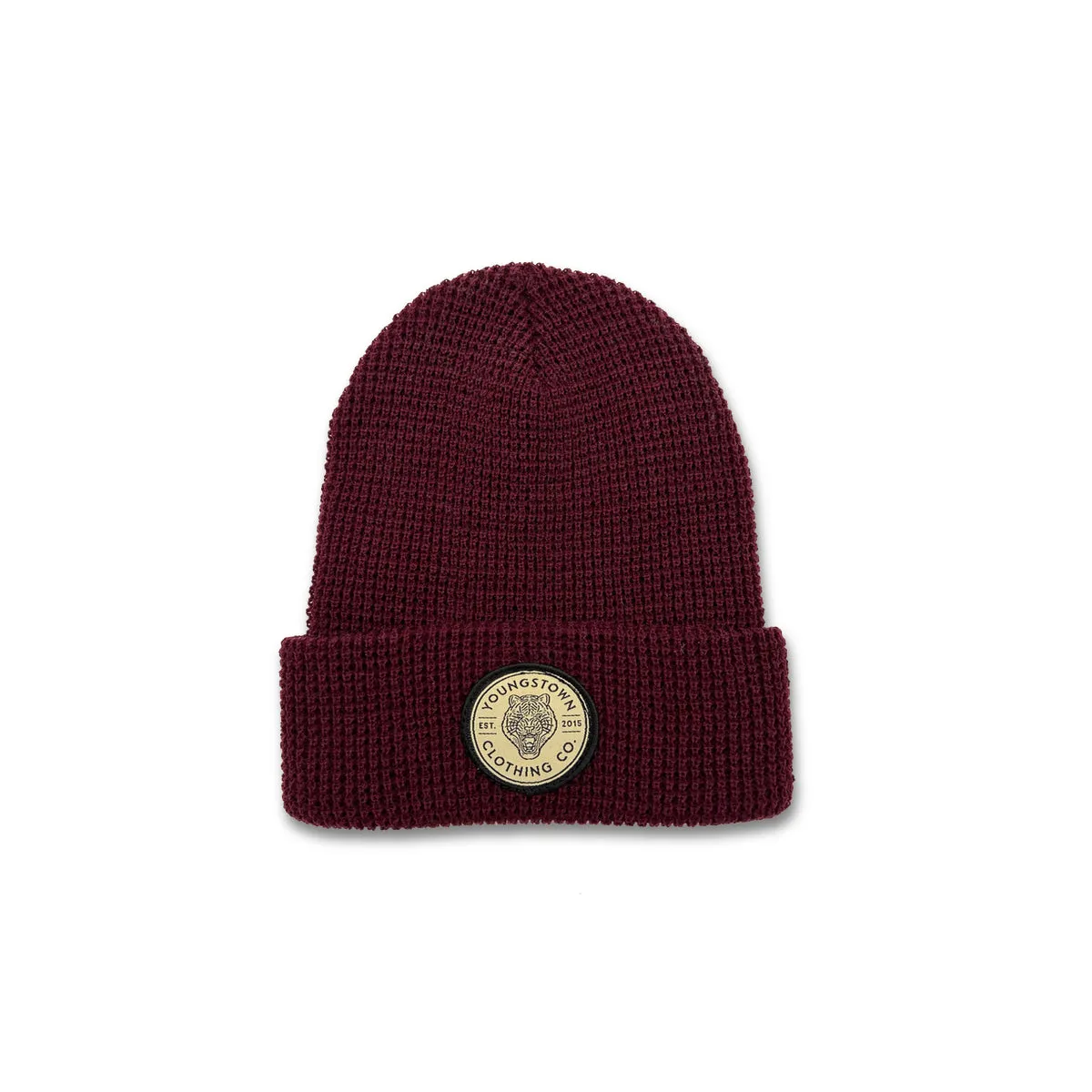 Waffle Knit YCC Patch Beanie