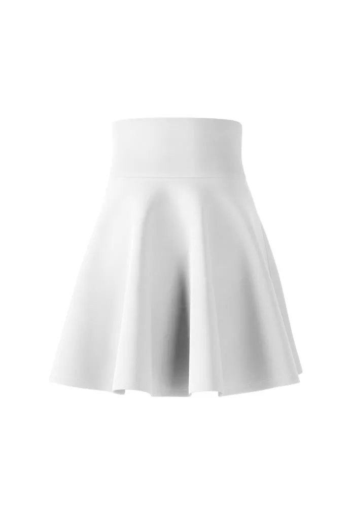 White Women's Skater Skirt