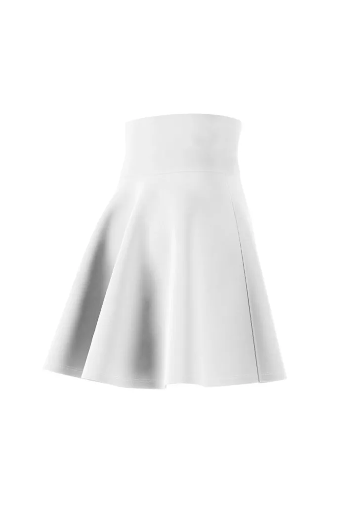 White Women's Skater Skirt