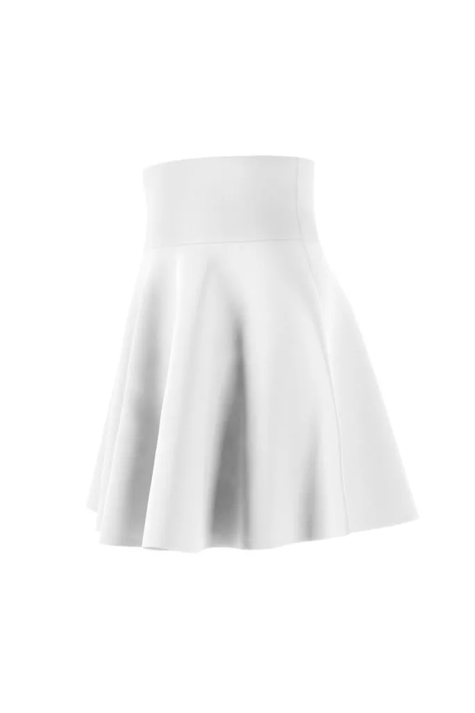 White Women's Skater Skirt