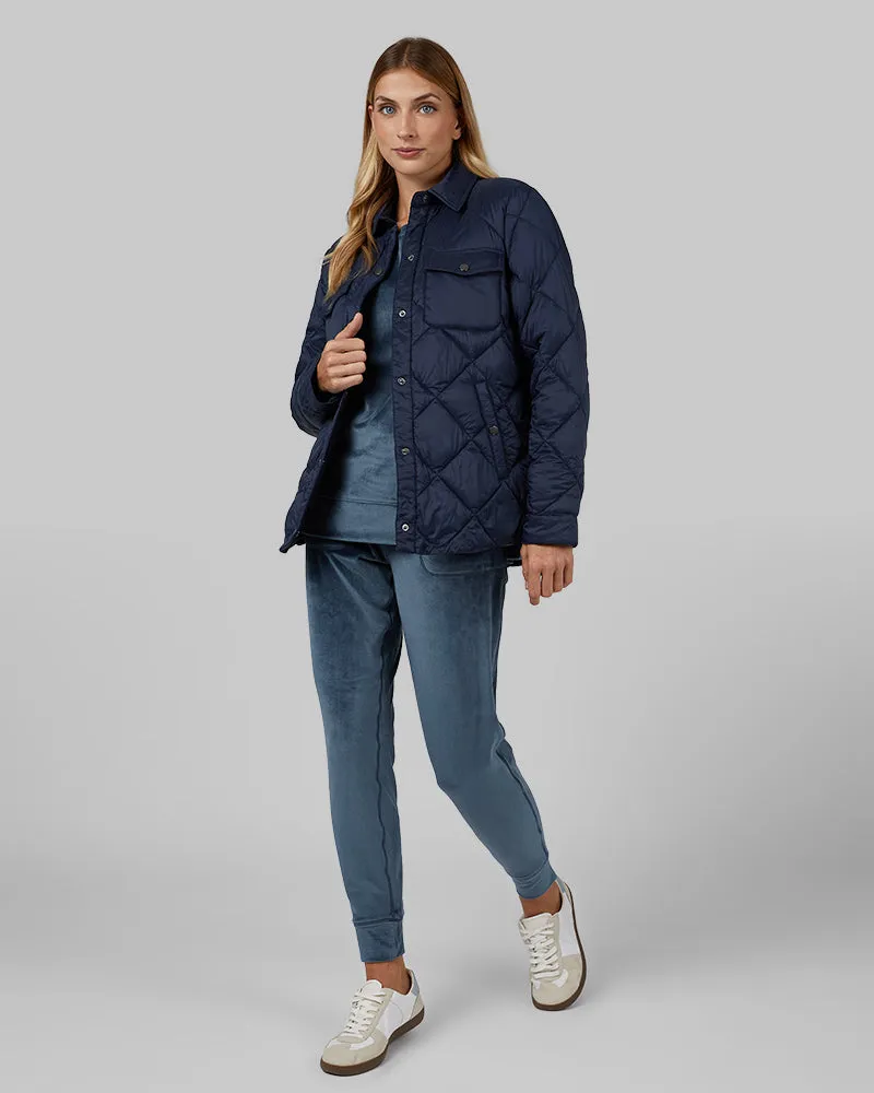 WOMEN'S LIGHTWEIGHT POLY-FILL SHIRT JACKET