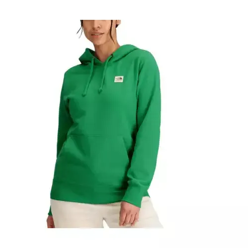 Women's The North Face | Heritage Patch Pull Over Hoodie | Emerald